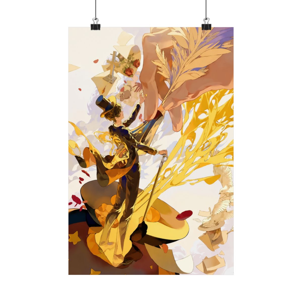 Klein Moretti Yellow Light Lord of The Mysteries Frameless Posters Poster - alternate angle 4, merchandise