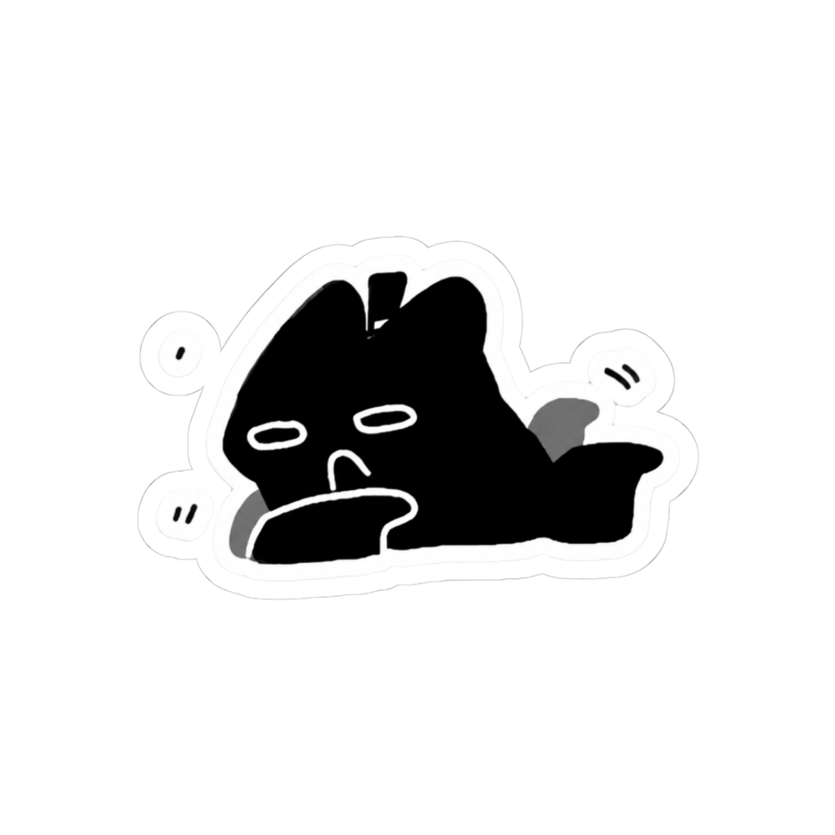 Lord of the Mysteries Exhausted Meow Sticker - LOTM Cat Outer Deity