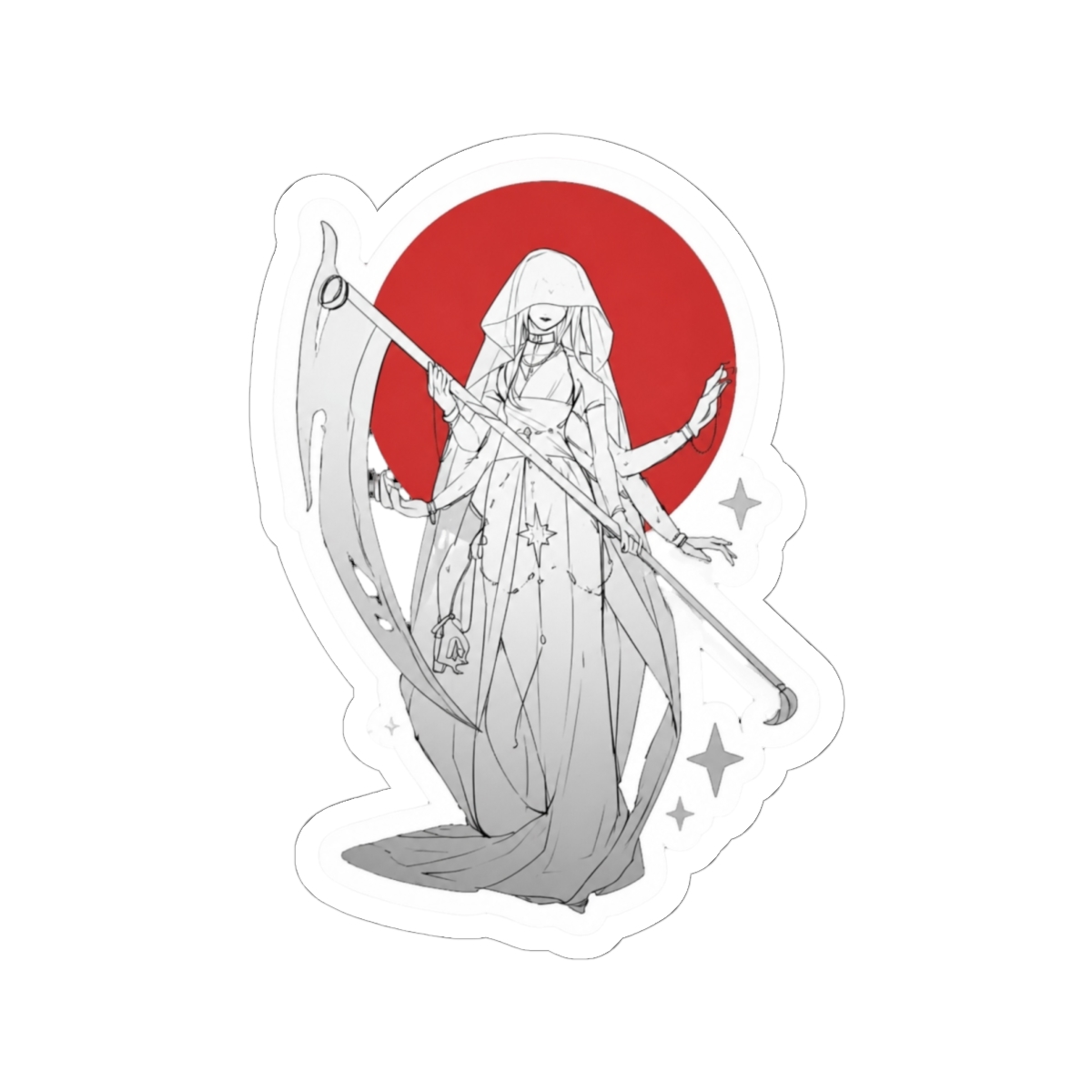Lord of the Mysteries Evernight Goddess Vinyl Kiss-Cut Sticker - alternate angle 2, merchandise
