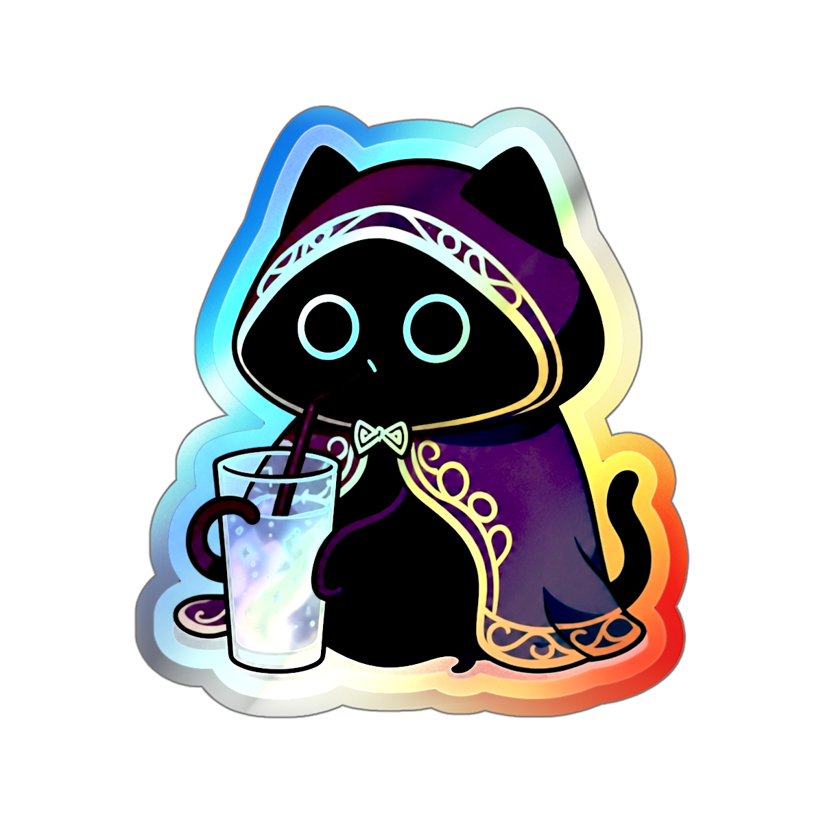 Lord of the Mysteries Arcane Cat Holographic Sticker - LOTM Fan Art